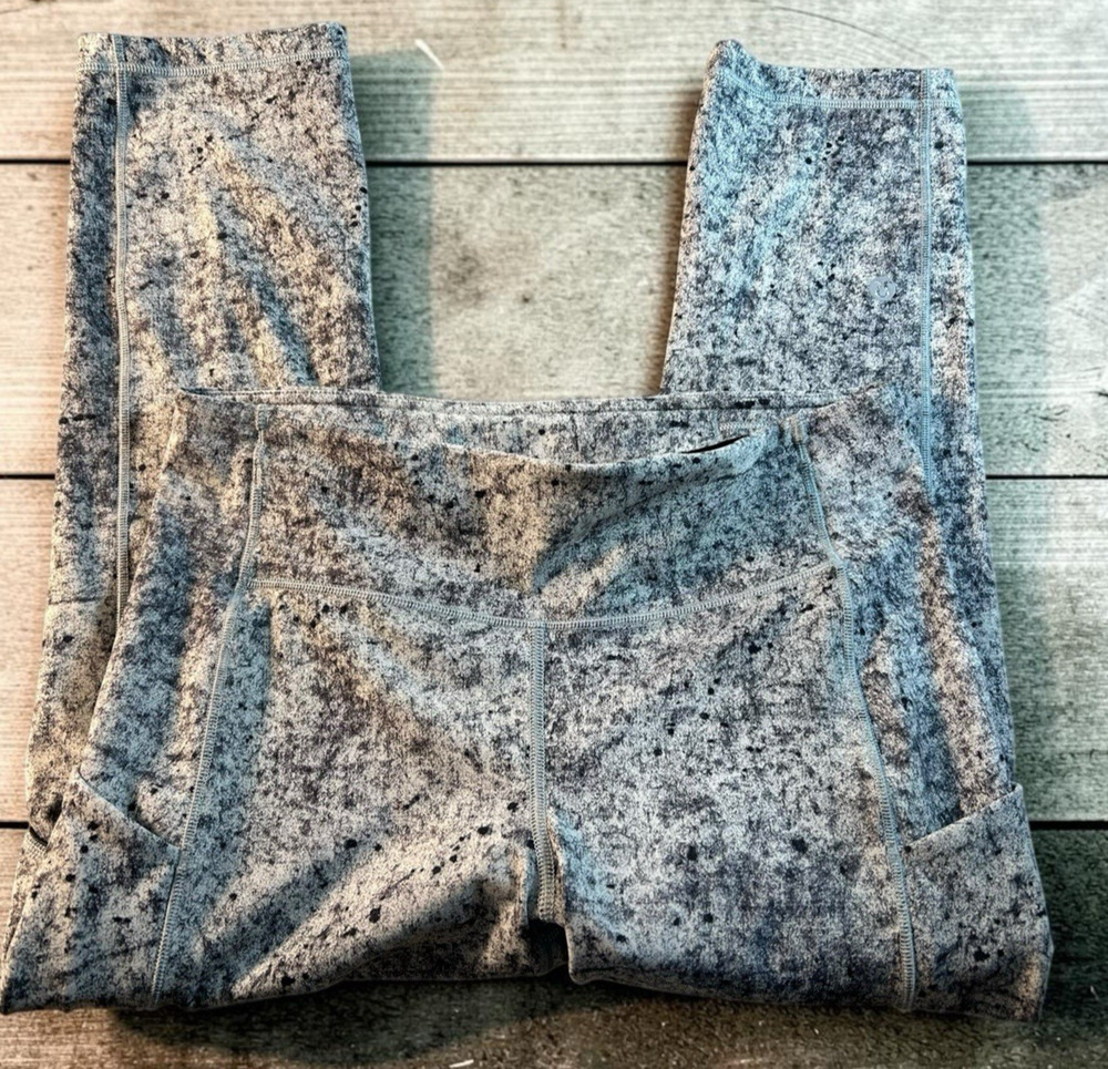 Lululemon Speed Up Crop 21" Womens Sz 8 Leggings Antiqued Alpine White Luxtreme
